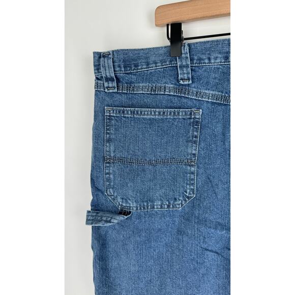Wrangler Authentics Mens Loose Fit Carpenter Short Size 42 Antique Stonewash New - Picture 8 of 11